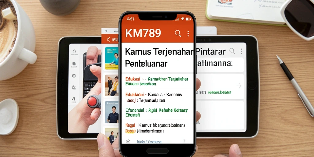 Tampilan antarmuka KM789 yang sederhana dan fungsional.