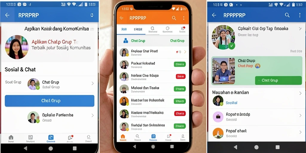 Tampilan utama RPRPRP dengan fitur Chat Grup yang interaktif.
