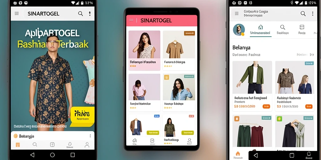 Antarmuka aplikasi SINARTOGEL yang stylish dan mudah diakses.